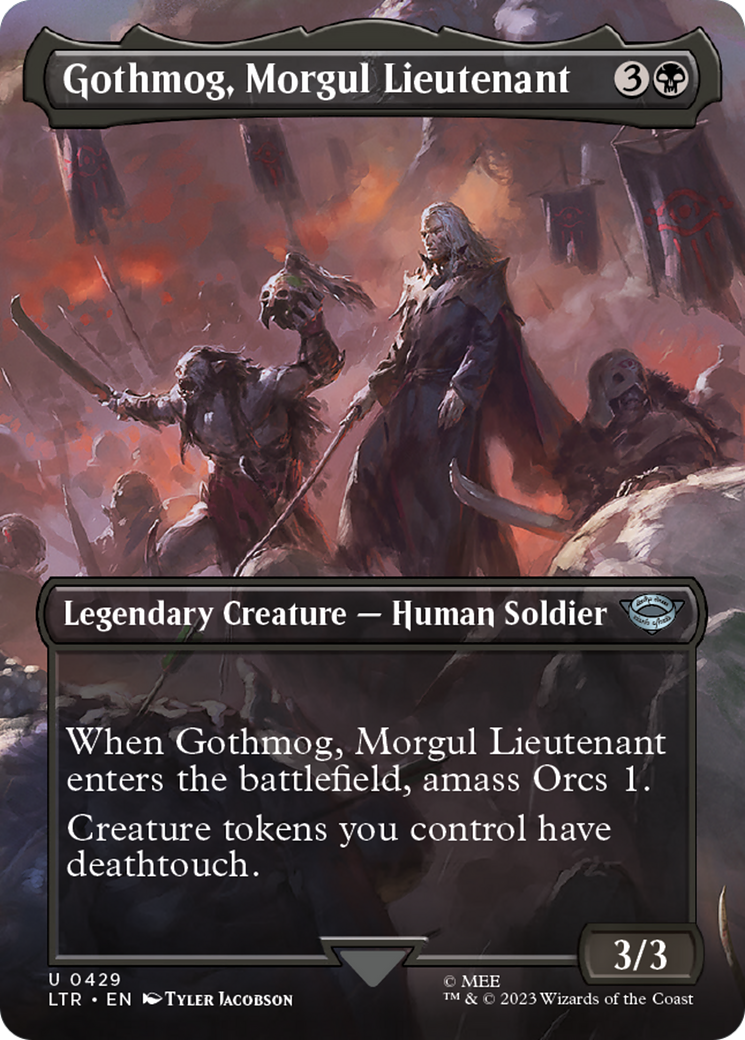 Gothmog, Morgul Lieutenant (Borderless) (LTR-429) - The Lord of the Rings: Tales of Middle-earth Foil
