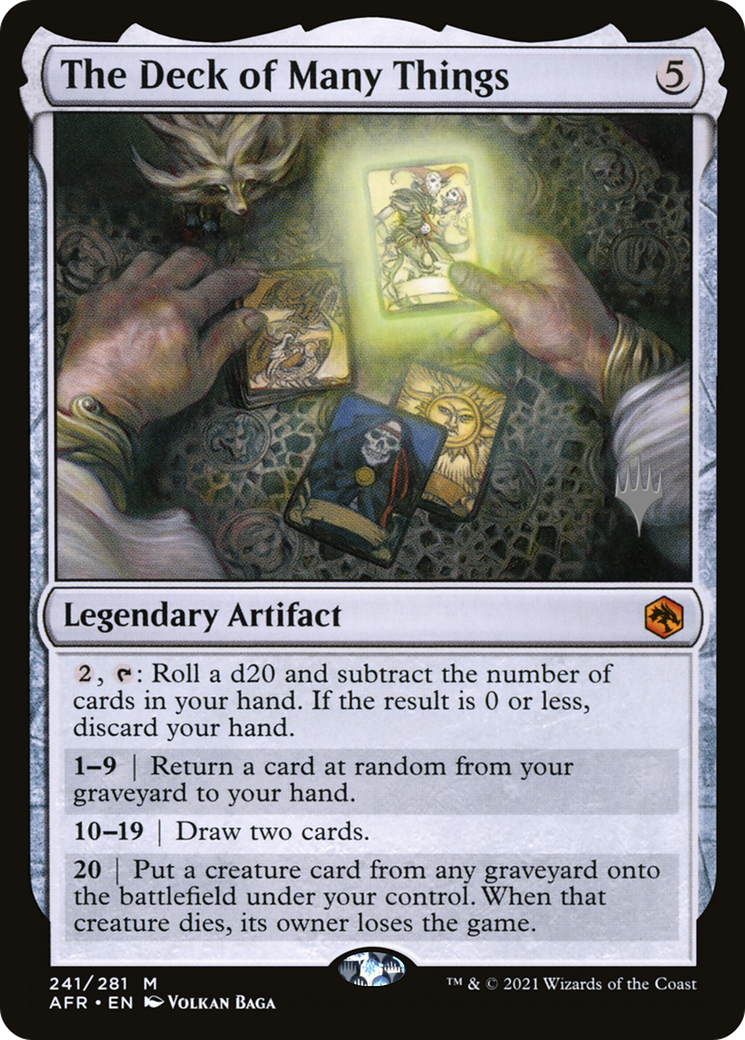 The Deck of Many Things (PPAFR-241) - Adventures in the Forgotten Realms Promos