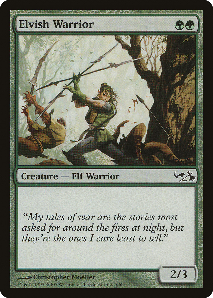 Elvish Warrior (EVG-005) - Duel Decks: Elves vs. Goblins