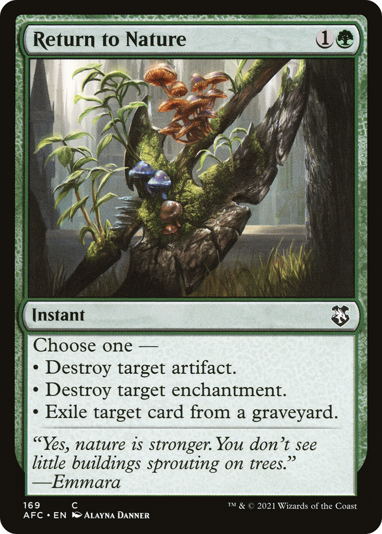 Return to Nature (AFC-169) - Forgotten Realms Commander