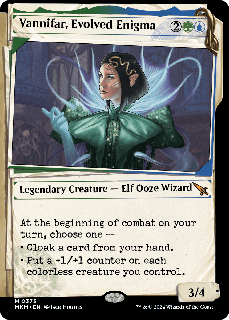 Vannifar, Evolved Enigma (Showcase) (0373) (MKM-373) - Murders at Karlov Manor: (Showcase) Foil