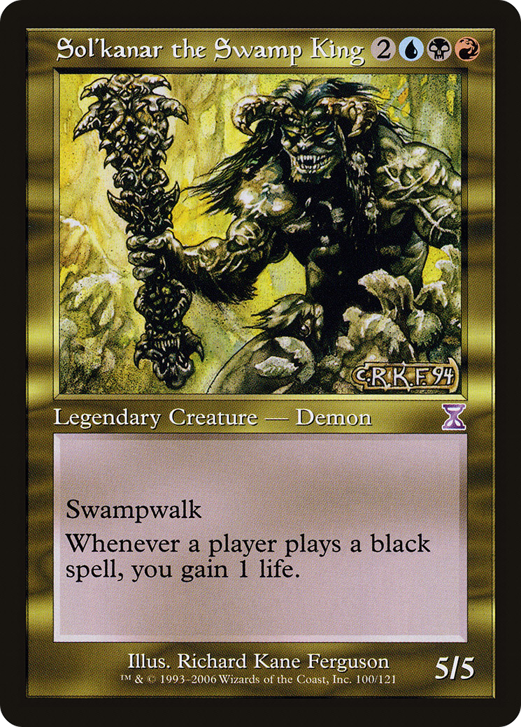 Sol'kanar the Swamp King (TSB-100) - Time Spiral Timeshifted