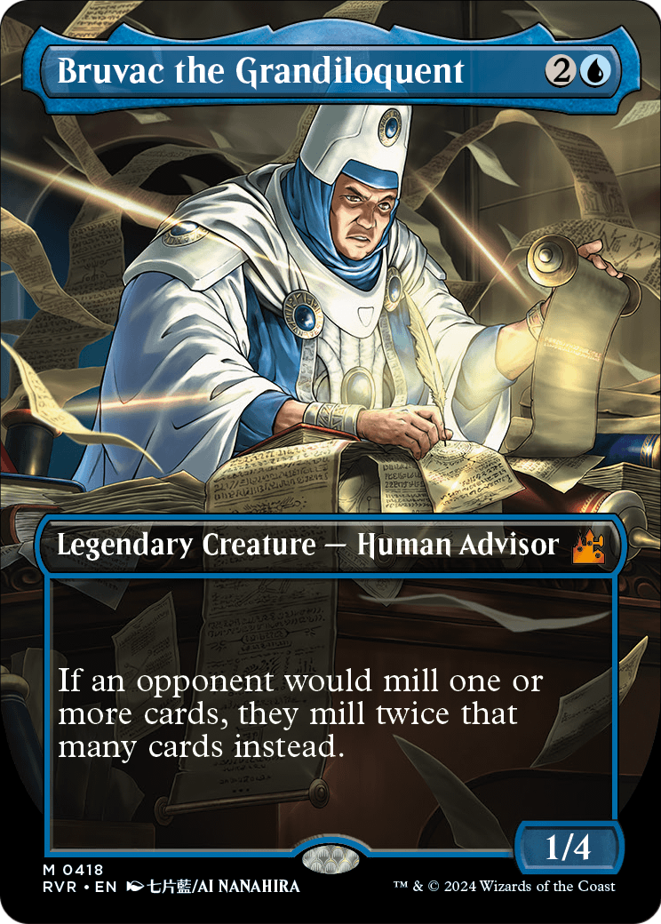 Bruvac the Grandiloquent (Anime Borderless) (RVR-418) - Ravnica Remastered