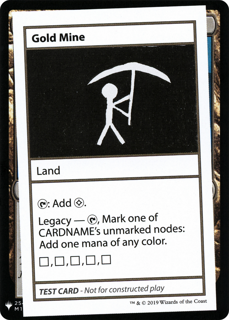 Gold Mine (CMB1-) - Mystery Booster Playtest Cards 2019