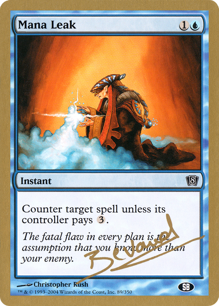 Mana Leak - 2004 Manuel Bevand (8ED) (SB) (WCD-) - World Championship Decks 2004