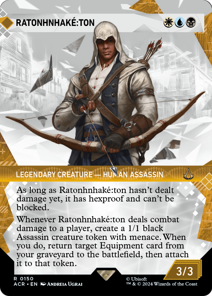 Ratonhnhake:ton (Showcase) (ACR-150) - Assassin's Creed: (Showcase) (Borderless) Foil