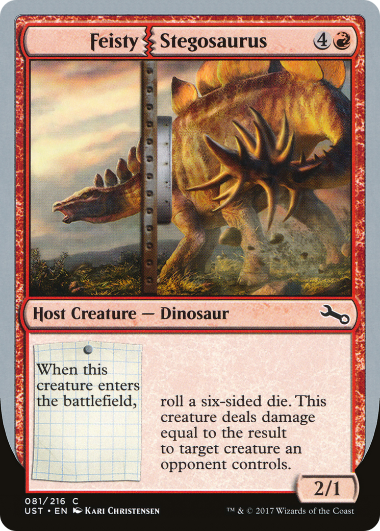 Feisty Stegosaurus (UST-081) - Unstable Foil
