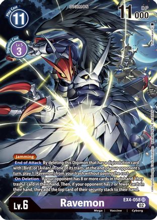 Ravemon (Alternate Art) (EX4-058) - Alternative Being Booster Foil