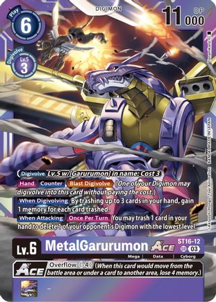 MetalGarurumon ACE (Box Topper) (ST16-12) - Versus Royal Knights Foil