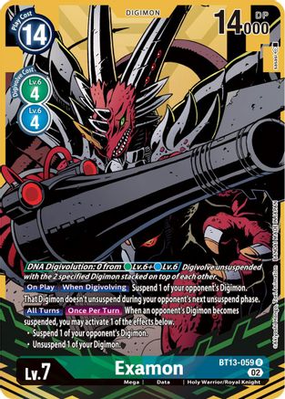 Examon (Alternate Art) (BT13-059) - Versus Royal Knights Foil