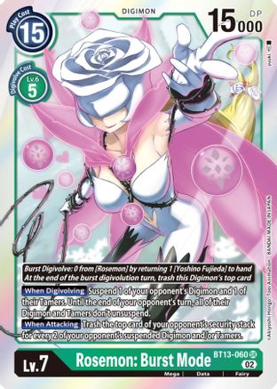 Rosemon: Burst Mode (BT13-060) - Versus Royal Knights Foil