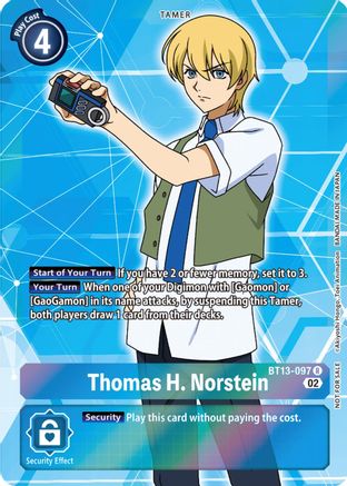 Thomas H. Norstein (Box Topper) (BT13-097) - Versus Royal Knights Foil
