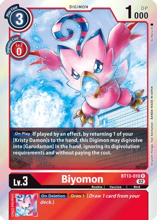 Biyomon (BT13-010) - Versus Royal Knights Foil