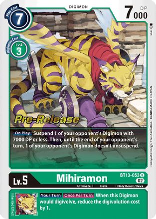 Mihiramon (BT13-053) - Versus Royal Knights Pre-Release Cards Foil