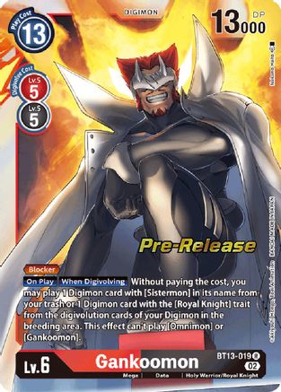 Gankoomon (BT13-019) - Versus Royal Knights Pre-Release Cards Foil