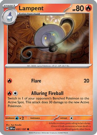 Lampent 037 SV03 Obsidian Flames - Common