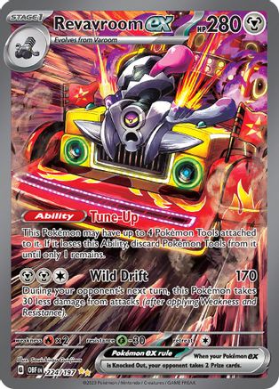 Revavroom ex 224/197 - Holofoil SV03 Obsidian Flames - Special Illustration Rare