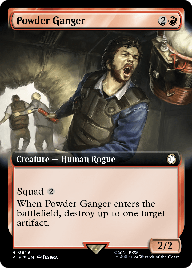 Powder Ganger (Extended Art) (Surge Foil) (PIP-919) - Fallout: (Extended Art) Foil