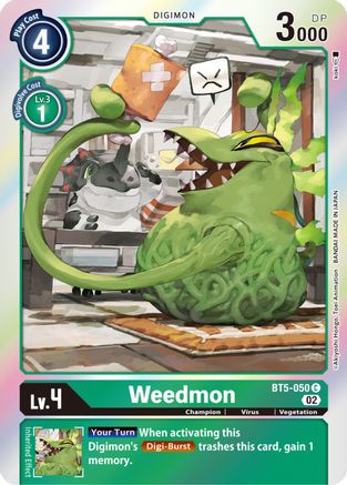 Weedmon (Resurgence Booster Reprint) (BT5-050) - Resurgence Booster Foil
