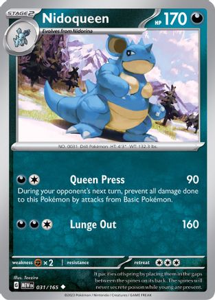 Nidoqueen 031 SV Scarlet & Violet 151 - Uncommon