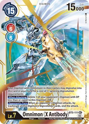 Omnimon (X Antibody) (Resurgence Booster Reprint) (BT5-111) - Resurgence Booster Foil