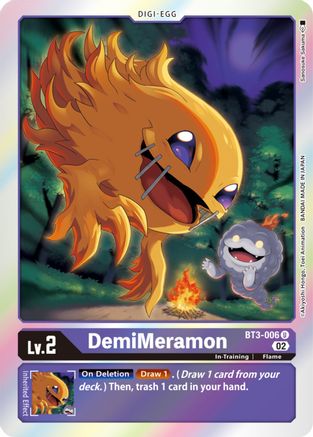 DemiMeramon (Resurgence Booster Reprint) (BT3-006) - Resurgence Booster Foil