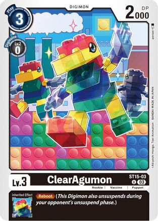 ClearAgumon (ST15-03) - Starter Deck 15: Dragon of Courage