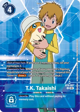 T.K. Takaishi (Tamer Party Pack -The Beginning-) (BT8-087) - New Awakening Foil