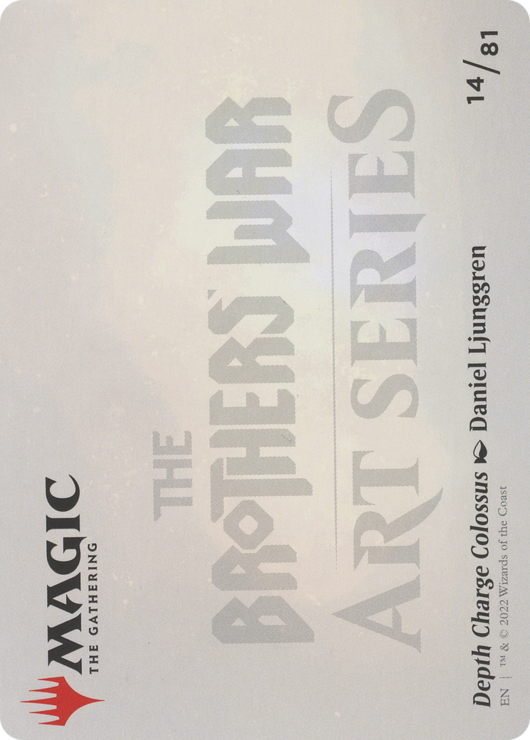 Depth Charge Colossus // Depth Charge Colossus (ABRO-014) - The Brothers' War Art Series (Borderless) Foil