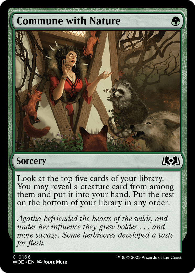 Commune with Nature (WOE-166) - Wilds of Eldraine Foil