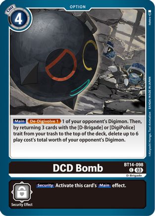 DCD Bomb (BT14-098) - Blast Ace