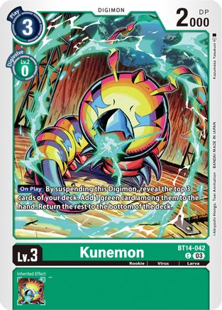 Kunemon (BT14-042) - Blast Ace
