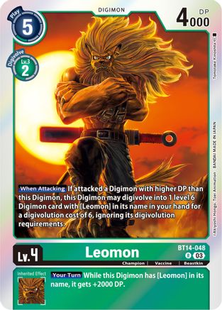 Leomon (BT14-048) - Blast Ace Foil