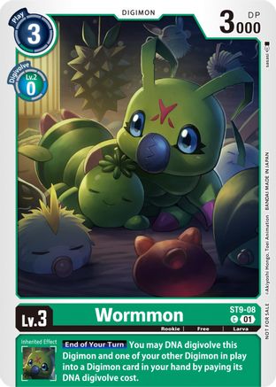 Wormmon (NYCC 2023 Demo Deck) (ST9-08) - Digimon Demo Deck Exclusive Cards