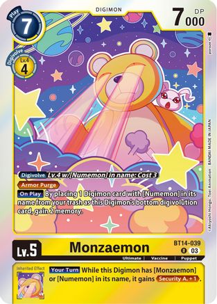 Monzaemon (BT14-039) - Blast Ace Foil