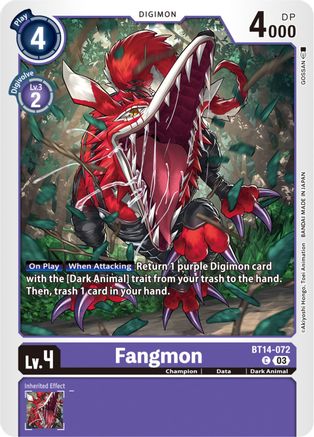 Fangmon (BT14-072) - Blast Ace
