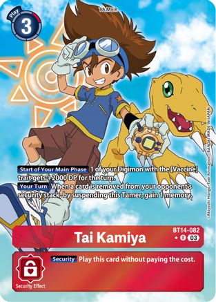 Tai Kamiya (Alternate Art) (BT14-082) - Blast Ace Foil