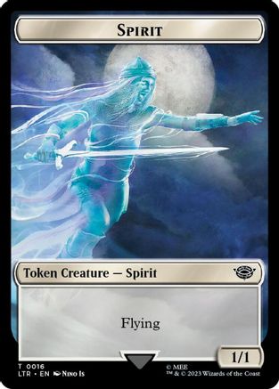 Spirit // Food (0024) Double-Sided Token (Surge Foil) (LTR-16 // 24) - The Lord of the Rings: Tales of Middle-earth Foil