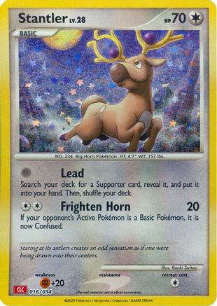 Stantler 016 - Holofoil Trading Card Game Classic - Classic Collection