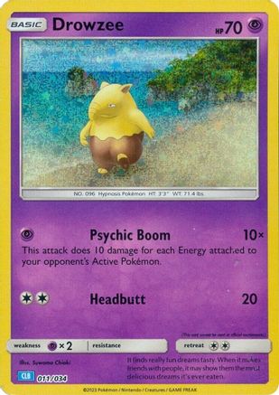 Drowzee 011 - Holofoil Trading Card Game Classic - Classic Collection