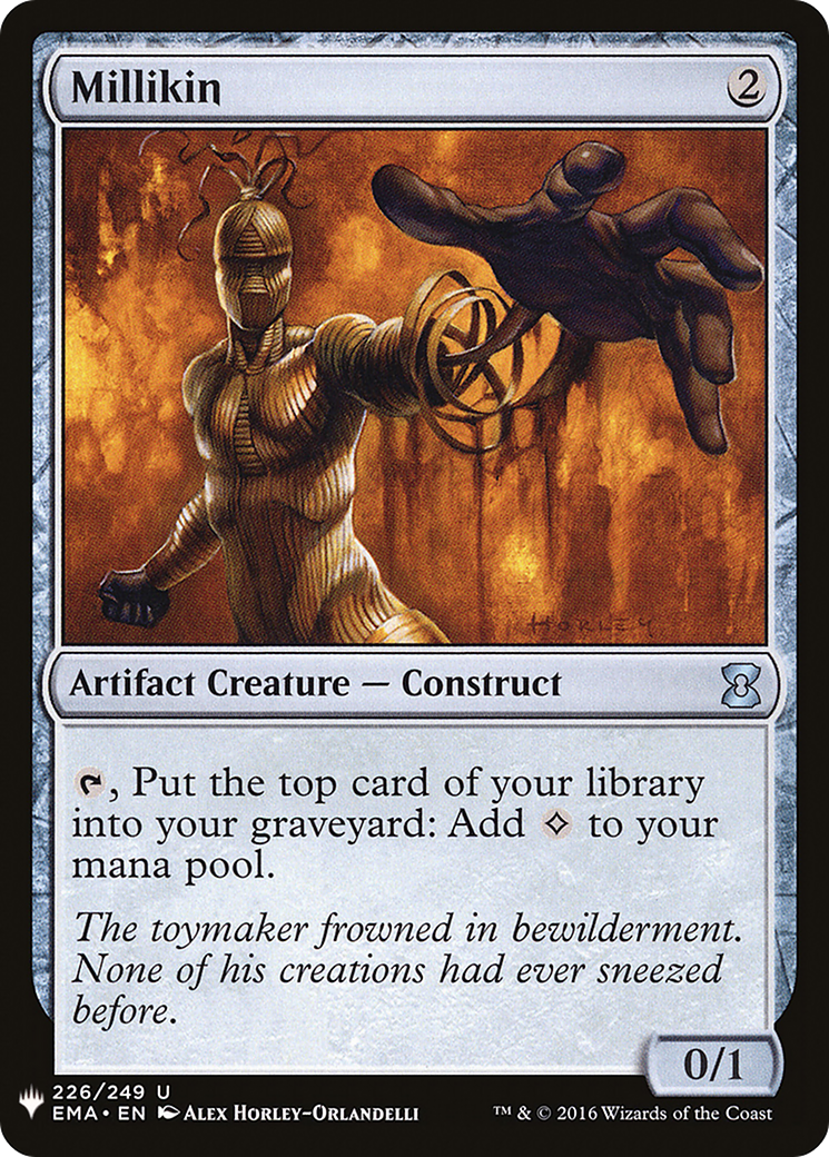 Millikin (LIST-EMA-226) - The List