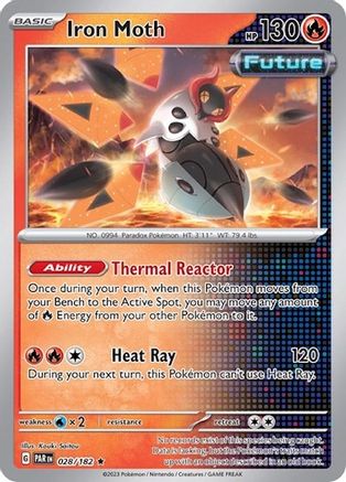 Iron Moth (Non-Holo) 028/182 Deck Exclusives - Rare