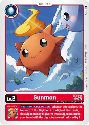 Sunmon (EX5-001) - Animal Colosseum