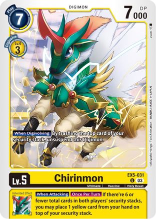 Chirinmon (EX5-031) - Animal Colosseum