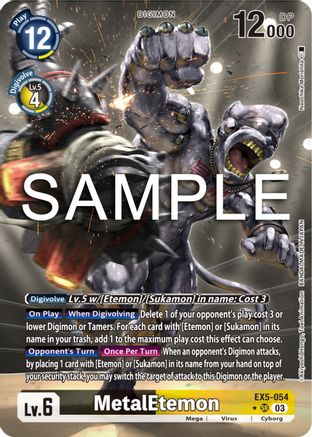 MetalEtemon (Alternate Art) (EX5-054) - Animal Colosseum Foil