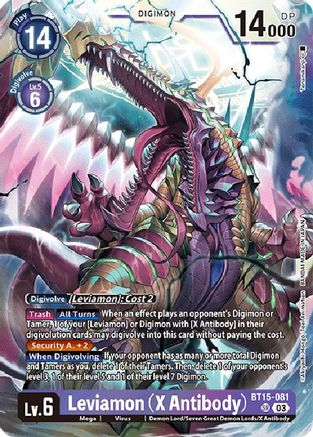Leviamon (X Antibody) (BT15-081) - Exceed Apocalypse Foil
