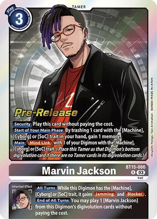 Marvin Jackson (BT15-086) - Exceed Apocalypse Pre-Release Cards Foil