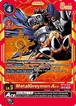 MetalGreymon ACE (Special Rare) (BT14-014) - Exceed Apocalypse Foil