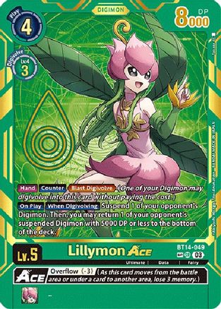 Lillymon ACE (Special Rare) (BT14-049) - Exceed Apocalypse Foil