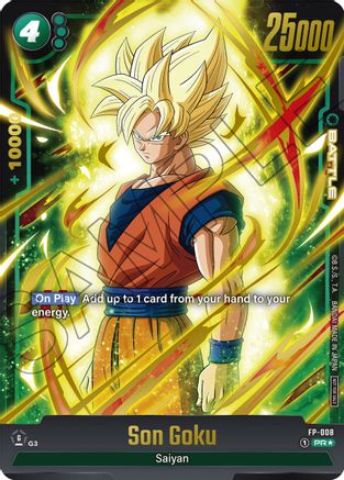 Son Goku - FP-008 (Gold) (FP-008) - Fusion World Promotion Cards and Packs Holofoil
